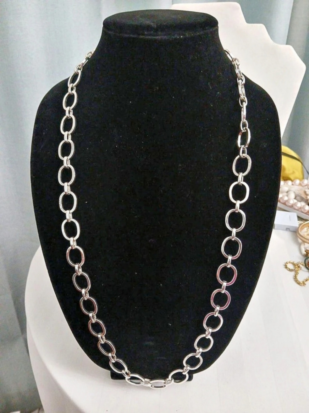 Banana Republic Silver-Tone Link Chain Necklace